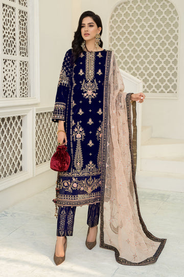Maria B Suit Blue SF-W22-03 Evening Wear Formal Wear 2022 Online Shopping
